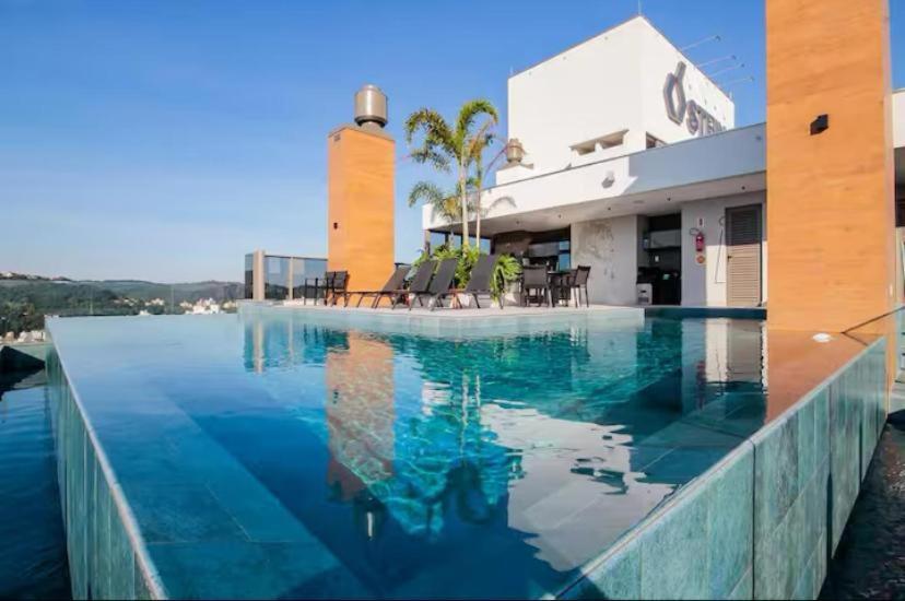 Ap Com Piscina No Rooftop, Academia, Wi-fi, Cozinha Completa, Ar Condicionado E Garagem Privativa A 900m Da Germanica * Blumenau