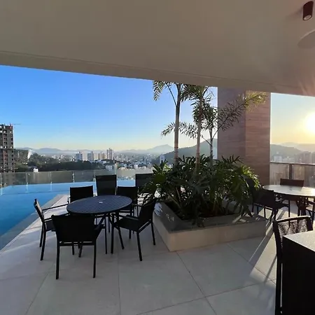 Ap Com Piscina No Rooftop, Academia, Wi-Fi, Cozinha Completa, Ar Condicionado E Garagem Privativa A 900M Da Vila Germanica Blumenau Exterior photo