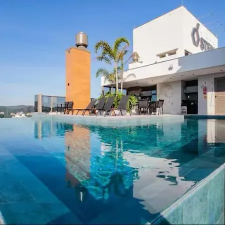 Ap Com Piscina No Rooftop, Academia, Wi-Fi, Cozinha Completa, Ar Condicionado E Garagem Privativa A 900M Da Vila Germanica Blumenau Exterior photo